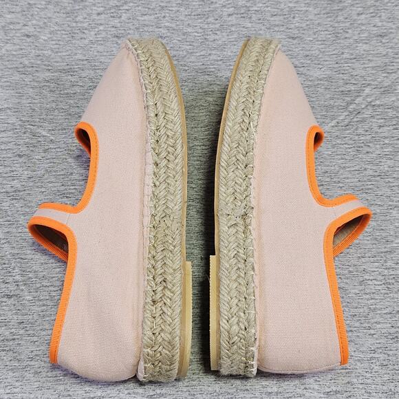 Atbell Mary Jane Platform Espadrilles Womens 38 Pink Casual Boho Canvas Buckle - Picture 9 of 15